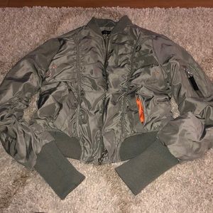 Army green jacket